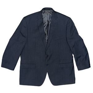 Collection By Michael Strahan Mens Sport Coat Blazer 46R Dark Gray Wool Blend
